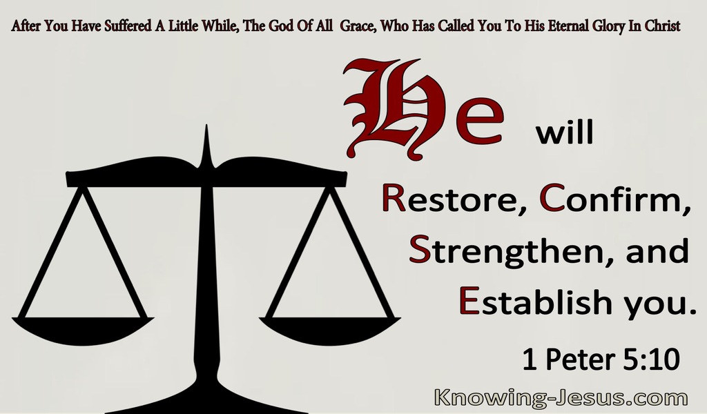 1 Peter 5:10 He Will Restore, Confirm, Strengthern and Establish You (windows)11:20